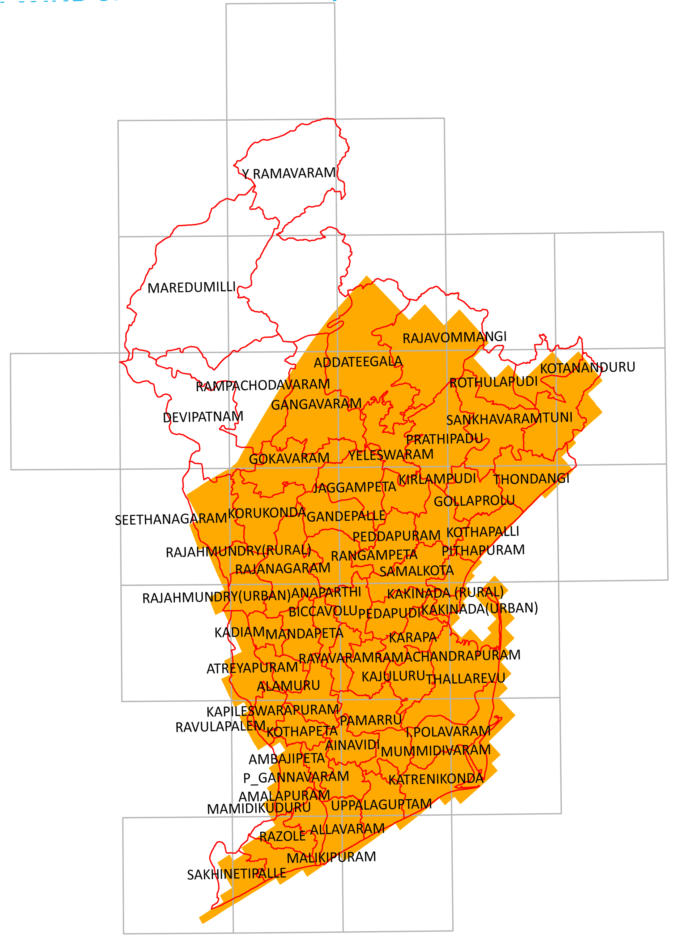 Storm surge inundation map for cyclone with wind speed